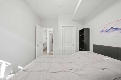 1104-220 Seton Grove Se, Calgary, AB - Indoor Photo Showing Bedroom