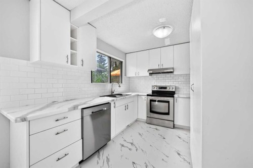 163-6915 Ranchview Drive Nw, Calgary, AB - Indoor Photo Showing Kitchen With Upgraded Kitchen