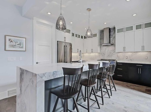 14 Rosetree Road Nw, Calgary, AB - Indoor Photo Showing Kitchen With Upgraded Kitchen