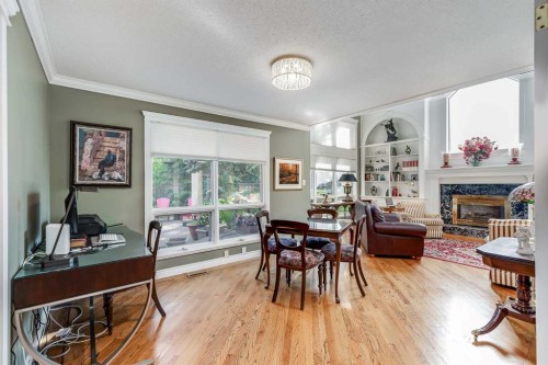 2003 Bay Shore Road Sw, Calgary, AB - Indoor With Fireplace