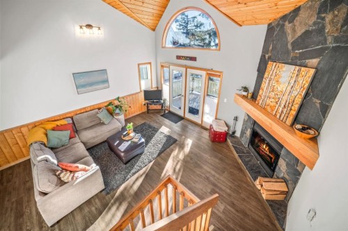 3-809 5Th Street, Canmore, AB - Indoor Photo Showing Other Room With Fireplace