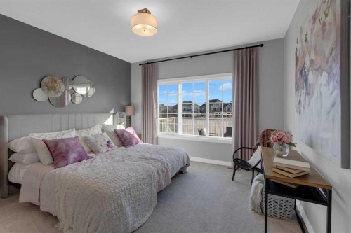 2639 Bayside Boulevard Sw, Airdrie, AB - Indoor Photo Showing Bedroom