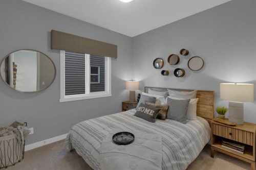 2639 Bayside Boulevard Sw, Airdrie, AB - Indoor Photo Showing Bedroom