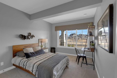 2639 Bayside Boulevard Sw, Airdrie, AB - Indoor Photo Showing Bedroom