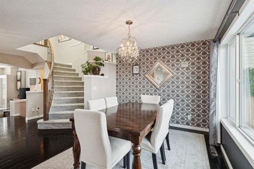 15 New Brighton Common Se, Calgary, AB - Indoor Photo Showing Dining Room