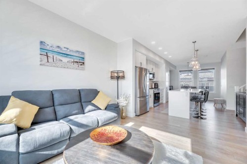 196 Wolf Hollow Park Se, Calgary, AB - Indoor Photo Showing Living Room