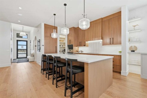 733 Serenity Bend, Heritage Pointe, AB - Indoor Photo Showing Kitchen With Upgraded Kitchen