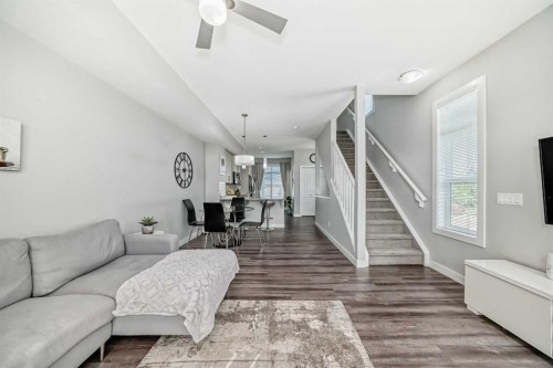 63 Legacy Path Se, Calgary, AB - Indoor Photo Showing Living Room