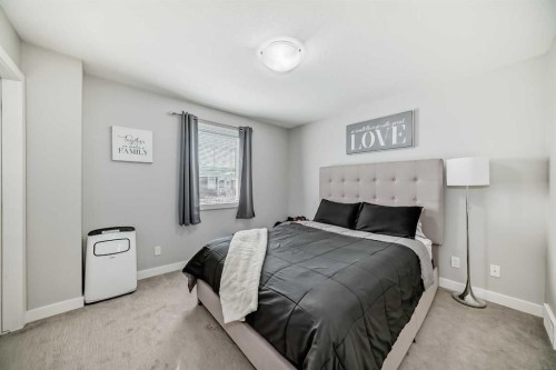 63 Legacy Path Se, Calgary, AB - Indoor Photo Showing Bedroom
