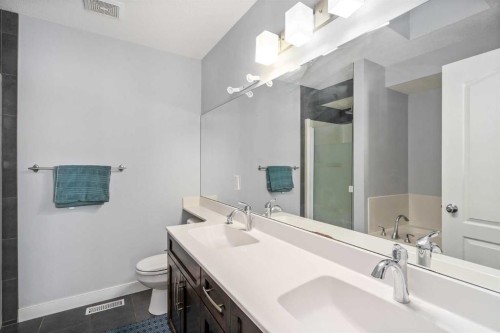 254 Silverado Plains Circle Sw, Calgary, AB - Indoor Photo Showing Bathroom