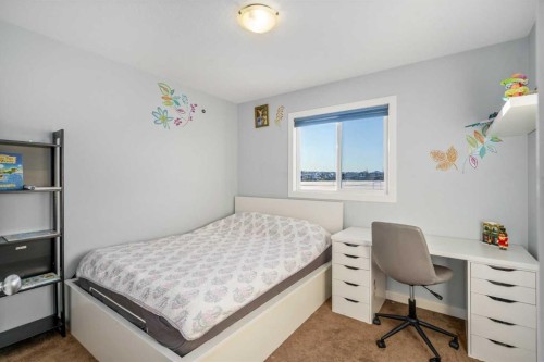 254 Silverado Plains Circle Sw, Calgary, AB - Indoor Photo Showing Bedroom