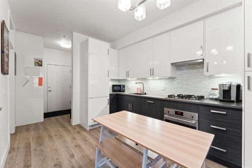 302-515 4 Avenue Ne, Calgary, AB - Indoor Photo Showing Kitchen With Upgraded Kitchen