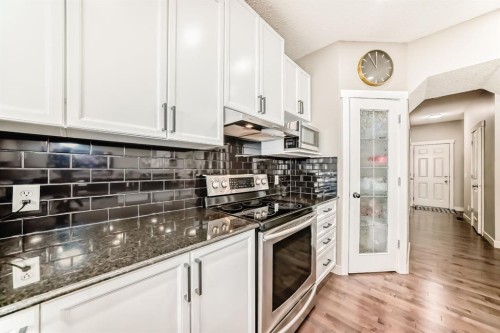 293 Everridge Drive Sw, Calgary, AB - Indoor Photo Showing Kitchen With Upgraded Kitchen