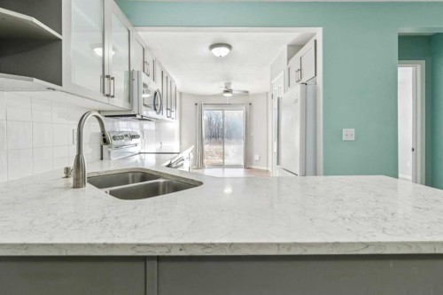 1005 Eagleview Place Nw, High River, AB - Indoor Photo Showing Kitchen With Double Sink With Upgraded Kitchen