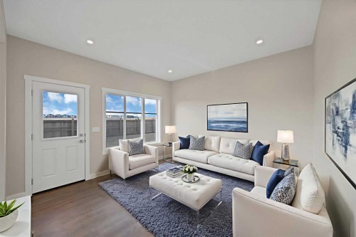 135 Homestead Common Ne, Calgary, AB - Indoor Photo Showing Living Room