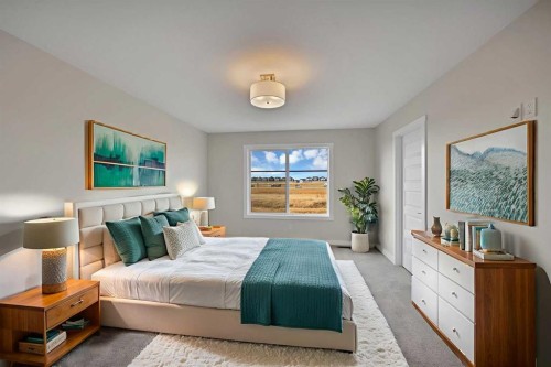 135 Homestead Common Ne, Calgary, AB - Indoor Photo Showing Bedroom