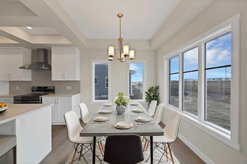 135 Homestead Common Ne, Calgary, AB - Indoor Photo Showing Dining Room