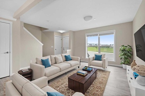 44 Howse Drive Ne, Calgary, AB - Indoor Photo Showing Living Room