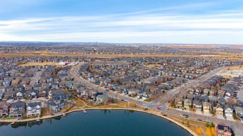 128 Auburn Bay Avenue Se, Calgary, AB - Outdoor With Body Of Water With View