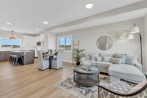 13 Gray Close, Sylvan Lake, AB - Indoor Photo Showing Living Room