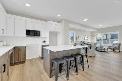 13 Gray Close, Sylvan Lake, AB - Indoor Photo Showing Kitchen With Upgraded Kitchen