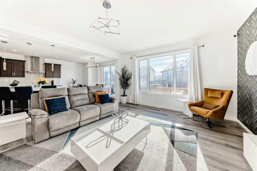 73 Carrington Circle Nw, Calgary, AB - Indoor Photo Showing Living Room