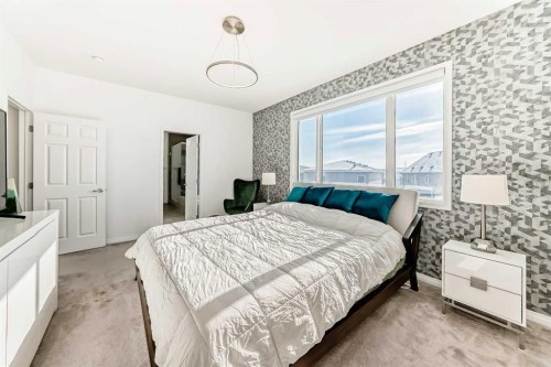 73 Carrington Circle Nw, Calgary, AB - Indoor Photo Showing Bedroom