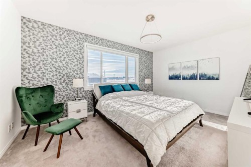 73 Carrington Circle Nw, Calgary, AB - Indoor Photo Showing Bedroom