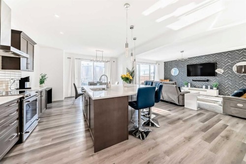 73 Carrington Circle Nw, Calgary, AB - Indoor Photo Showing Kitchen With Upgraded Kitchen