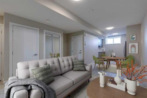 646 Rangeview Street Se, Calgary, AB - Indoor Photo Showing Living Room