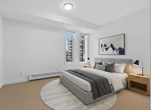 209-1000 15 Avenue Sw, Calgary, AB - Indoor Photo Showing Bedroom