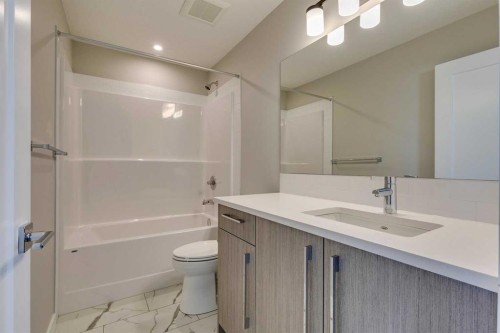 642 Rangeview Street Se, Calgary, AB - Indoor Photo Showing Bathroom
