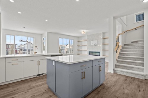 2220 Lancaster Heights Se, Airdrie, AB - Indoor Photo Showing Kitchen
