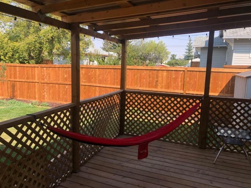 217 Center Street, Milo, AB - Outdoor With Deck Patio Veranda With Exterior