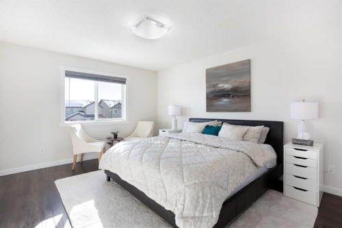 26 Skyview Ranch Street Ne, Calgary, AB - Indoor Photo Showing Bedroom