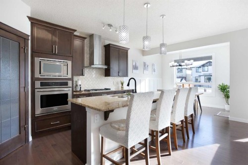 26 Skyview Ranch Street Ne, Calgary, AB - Indoor Photo Showing Kitchen With Upgraded Kitchen