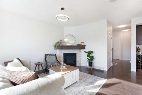 26 Skyview Ranch Street Ne, Calgary, AB - Indoor Photo Showing Living Room With Fireplace