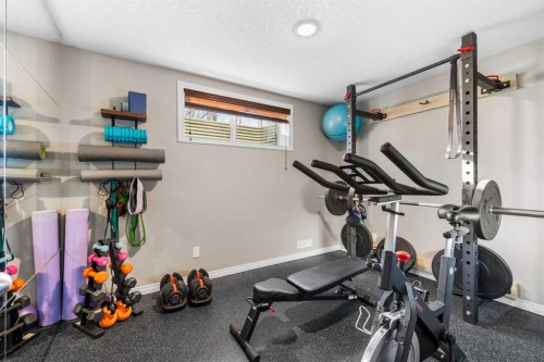 190 Sage Bank Grove Nw, Calgary, AB - Indoor Photo Showing Gym Room