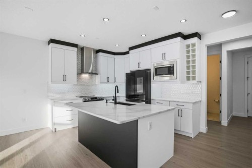 3610 Cornerstone Boulevard Ne, Calgary, AB - Indoor Photo Showing Kitchen With Upgraded Kitchen