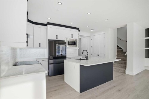 3610 Cornerstone Boulevard Ne, Calgary, AB - Indoor Photo Showing Kitchen With Stainless Steel Kitchen With Upgraded Kitchen