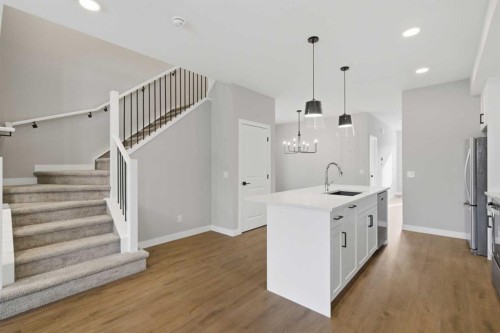 51 Belvedere Crescent Se, Calgary, AB - Indoor Photo Showing Kitchen With Upgraded Kitchen