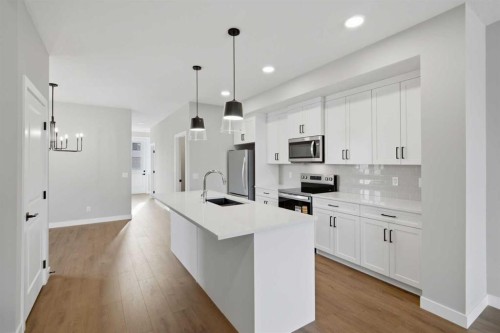 51 Belvedere Crescent Se, Calgary, AB - Indoor Photo Showing Kitchen With Upgraded Kitchen