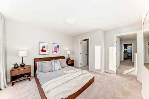 94 Agate Road, Cochrane, AB - Indoor Photo Showing Bedroom