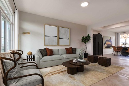 466 River Avenue, Cochrane, AB - Indoor Photo Showing Living Room