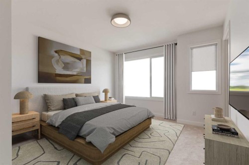 98 Agate Road, Cochrane, AB - Indoor Photo Showing Bedroom