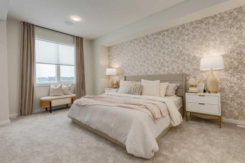 585 Savanna Drive Ne, Calgary, AB - Indoor Photo Showing Bedroom