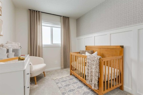 585 Savanna Drive Ne, Calgary, AB - Indoor Photo Showing Bedroom