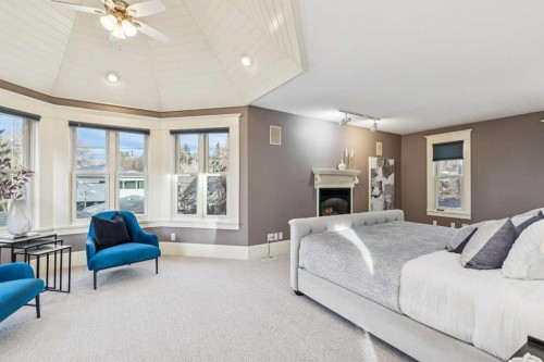 3019 6 Street Sw, Calgary, AB - Indoor Photo Showing Other Room With Fireplace