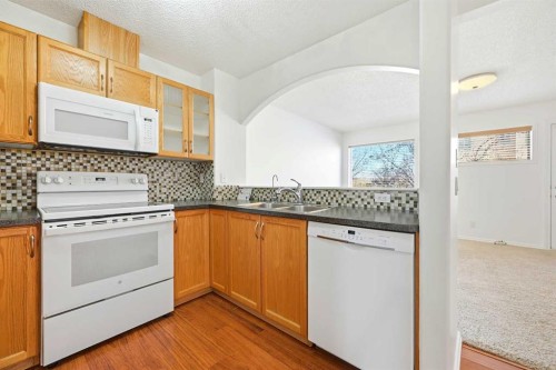 132 Royal Birch Mount Nw, Calgary, AB - Indoor Photo Showing Kitchen With Double Sink
