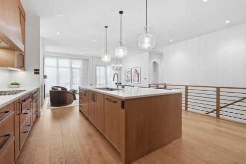 749 Serenity Bend, Heritage Pointe, AB - Indoor Photo Showing Kitchen With Upgraded Kitchen